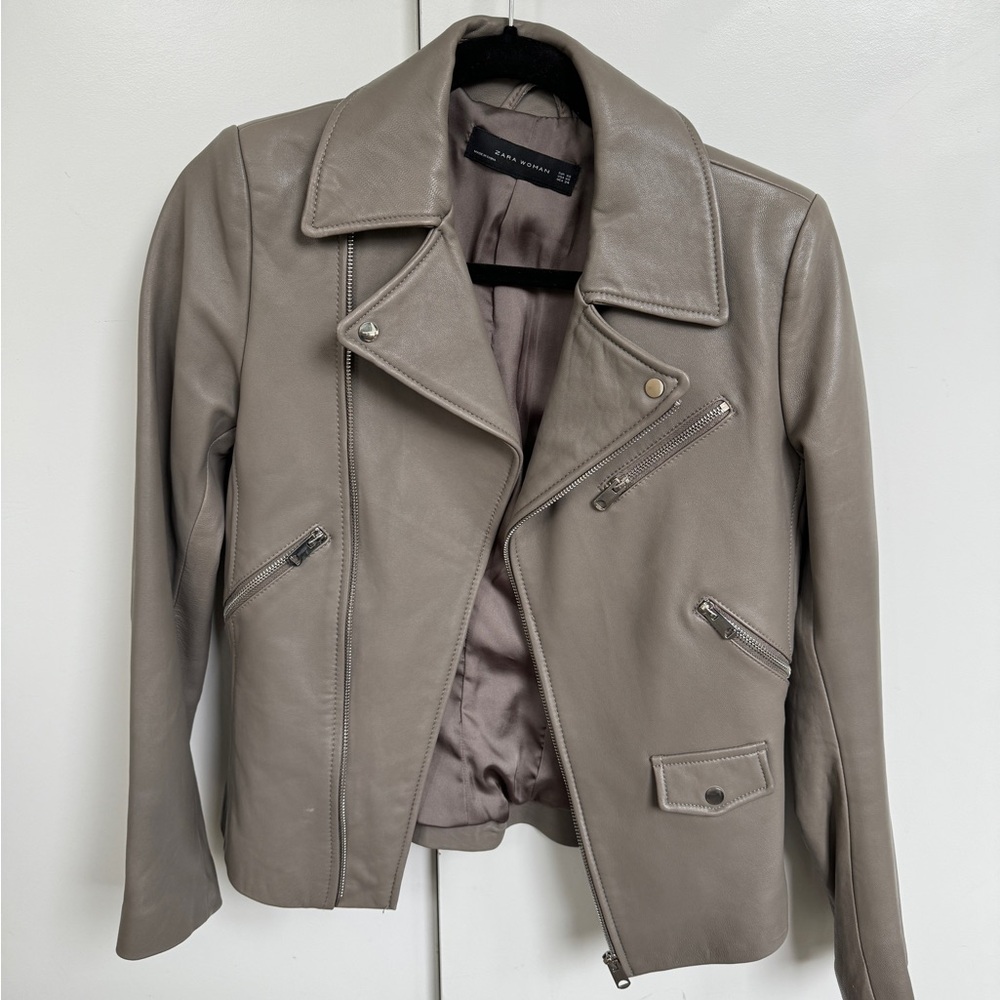 ZARA | Lambskin leather jacket